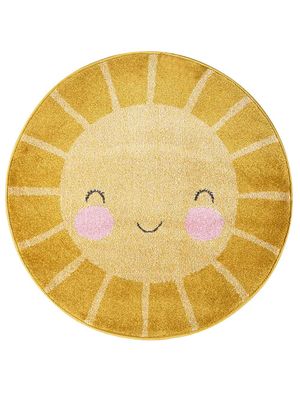 Tapete Decorativo Infantil Redonda Sol