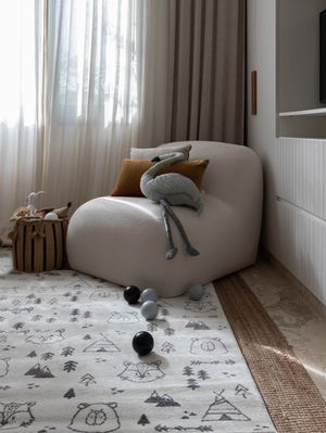 Tapete Decorativo Infantil Giocandi Crema