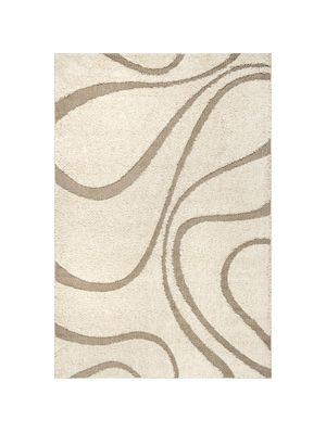 Tapete Decorativo Shaggy Curves Cream