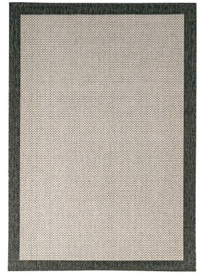 Tapete Decorativo Sísal Gris Claro Con Guarda