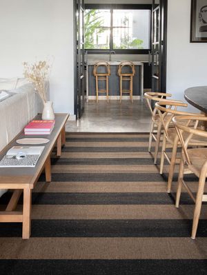 Tapete Decorativo Sísal Café Rayado